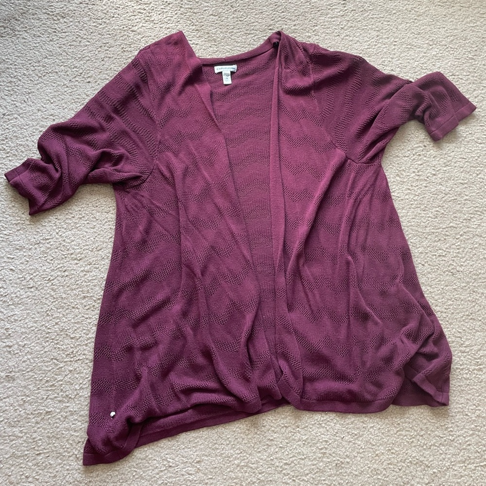 Maroon Croft and Barrow Cardigan